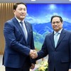 越南政府总理范明正会见蒙古国国防部长赛汗巴亚尔【组图】