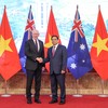 越南政府总理范明正和澳大利亚总督大卫·赫尔利。（图片来源：VGP）