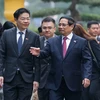 范明正总理欢迎新加坡共和国总理黄循财访越。