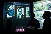 博物馆展示有关胡伯伯的资料。(图片来源:越通社)