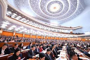中国全国政协十四届二次会议开幕会。（图源：新华社）
