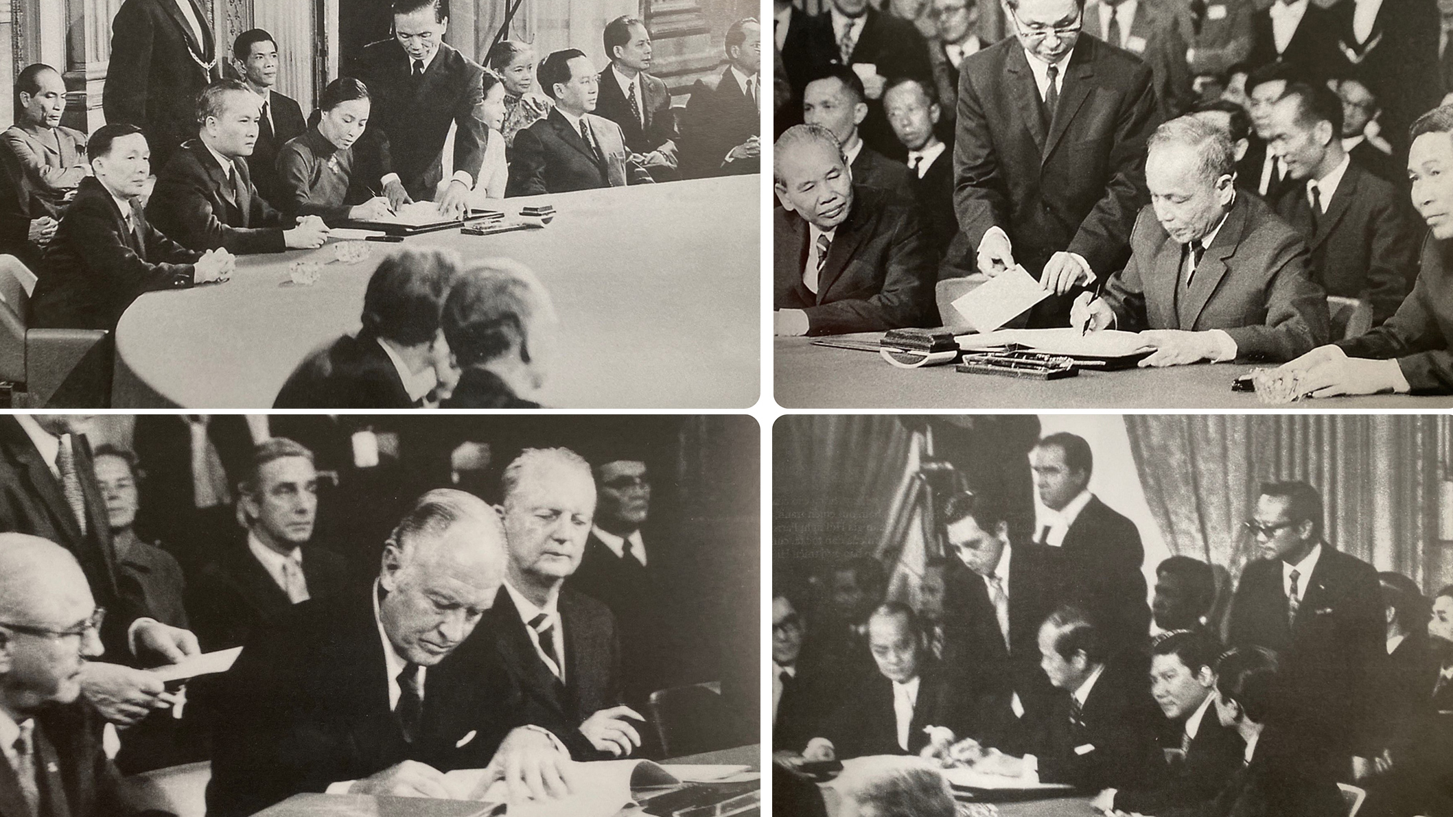 1973年《巴黎协定》正式签字仪式【组图】