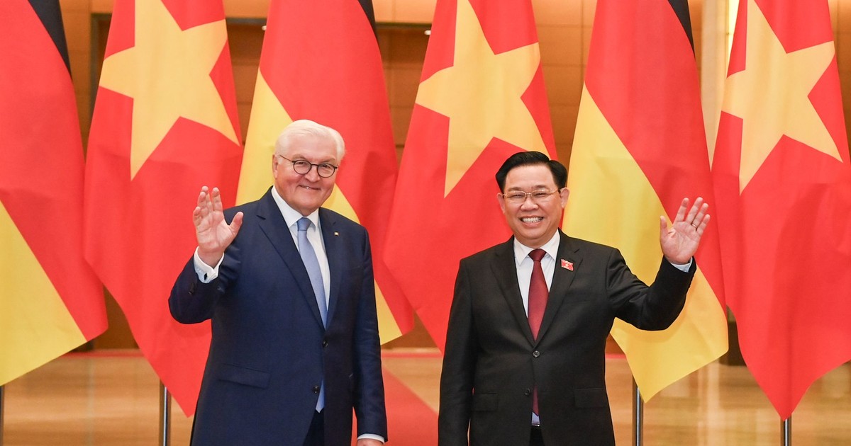 越南国会主席王廷惠会见德国总统施泰因迈尔【组图】