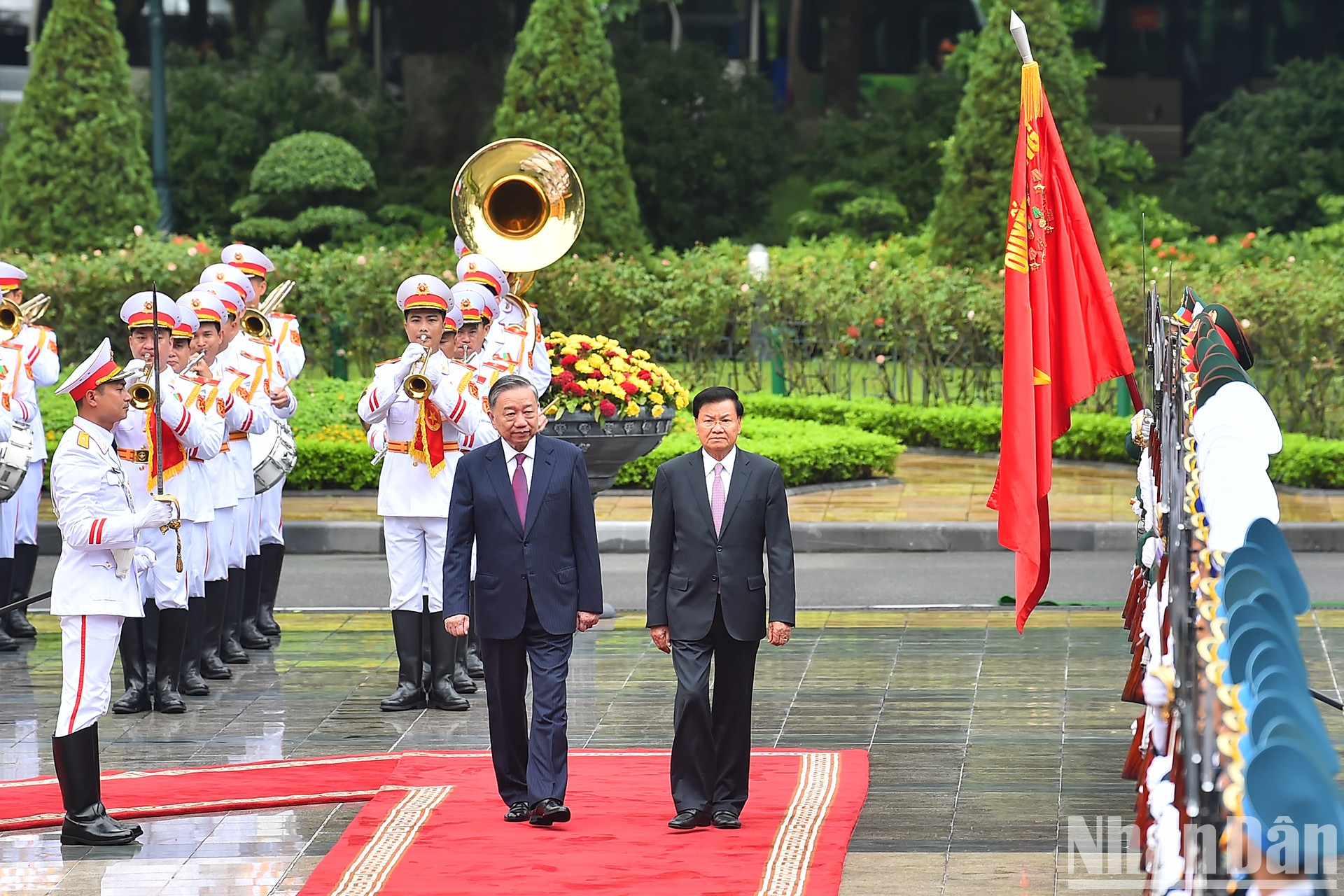 越共中央总书记、国家主席苏林主持仪式 欢迎老挝总书记、国家主席通伦·西苏里访问【组图】