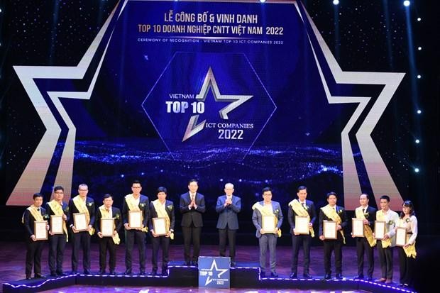 2022年越南信息技术企业10强。
