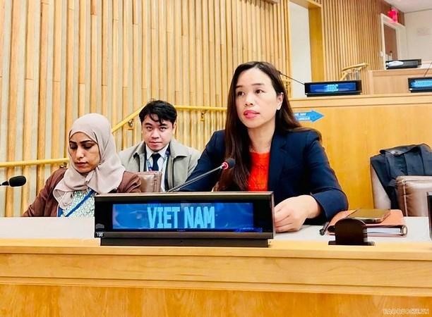 越南驻联合国代表团副团长黎氏明钗。