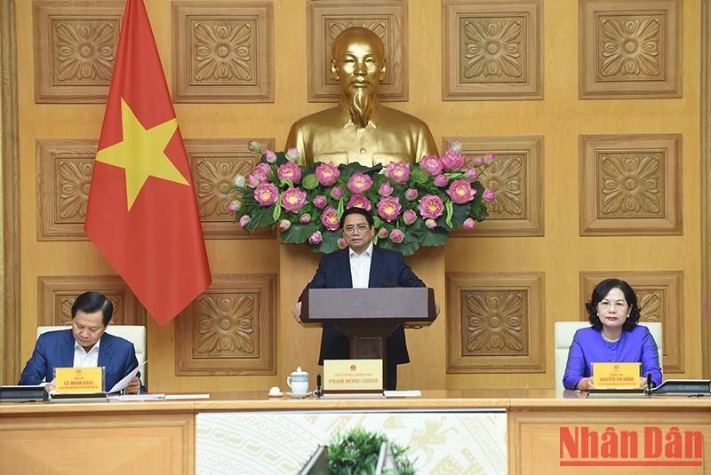 范明正总理在会上发言。（图片来源：陈海 摄）