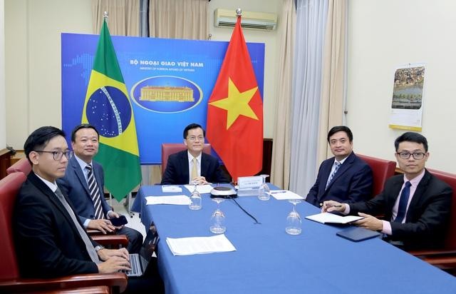 越南与巴西第八次外交部副部长级政治磋商在线召开。（图片来源：越通社）