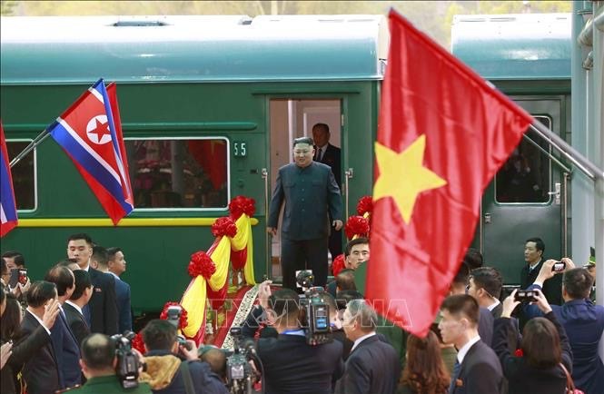 朝鲜最高领导人金正恩2019年访越之旅。（图片来源：越通社）