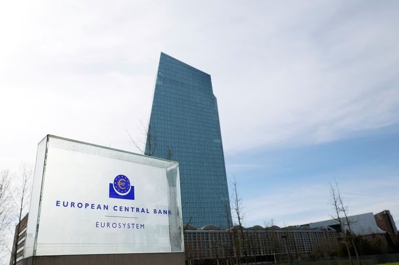 位于德国法兰克福的欧洲央行 (ECB) 总部。