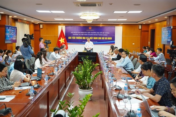 2023年5月越南驻外商务代表处贸易促进交班会。（图片来源：工贸部）
