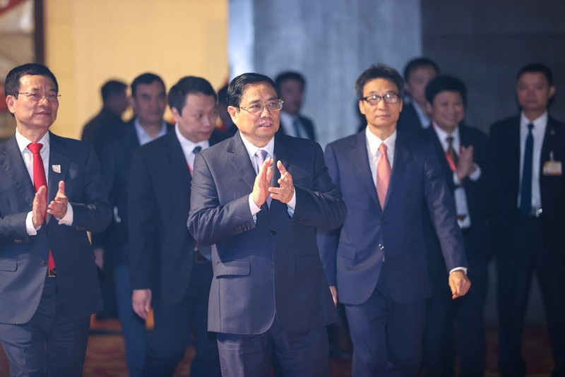 越南政府总理范明政出席活动。（图片来源：VGP）