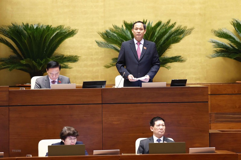 国会副主席陈光方引导会议。（图片来源：越通社）