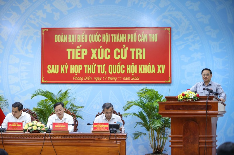 范明正总理发表讲话。（图片来源：VGP）