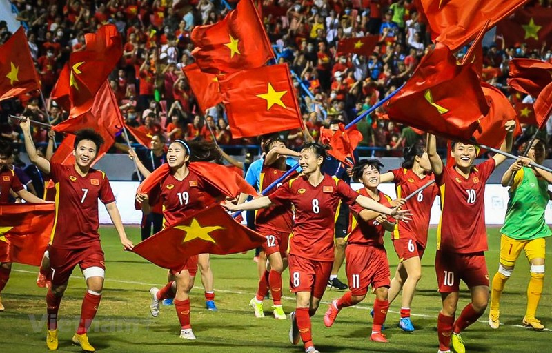越南女足首次晋级女足世界杯（2023年女足世界杯）。（图片来源：越通社）