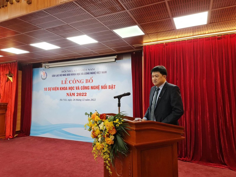 越南科学技术翰林院副院长周黄河博士在活动中发言。 （图片来源：越通社）