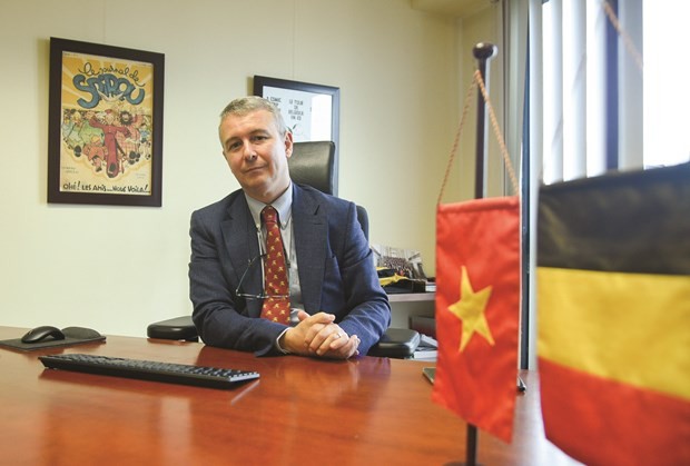 比利时驻越南大使卡尔•范登•博什。（图片来源：越通社）