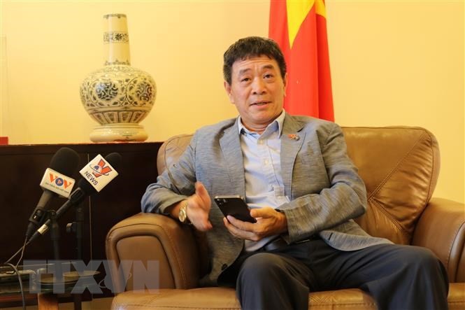越南常驻东盟代表团团长阮海鹏大使。（图片来源：越通社）