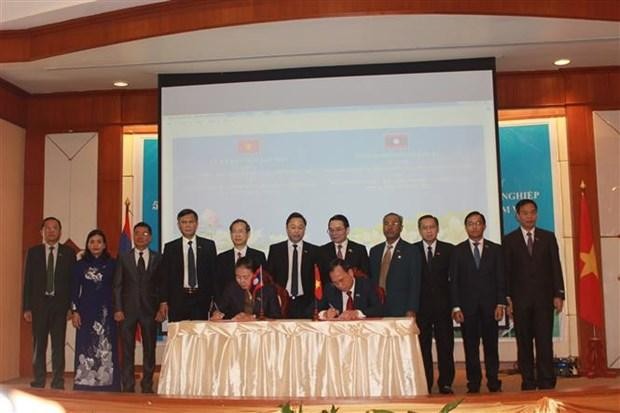 广南省文化体育旅游厅与老挝占巴塞省信息文化旅游厅签署合作备忘录。