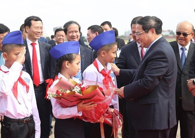 越南政府总理范明正于2023年1月11日至12日对老挝进行正式访问。