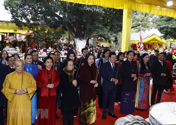 越南代理国家主席武氏映春出席二征夫人起义1983周年纪念仪式。