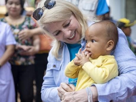 联合国儿童基金会执行主任凯瑟琳·拉塞尔。