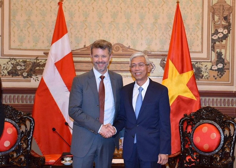 胡志明市人民委员会副主席武文欢会见丹麦王储弗雷德里克。