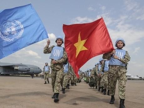 附图：越南参加联合国维和行动。（图片来源：越通社）
