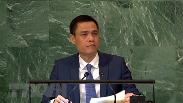 越南常驻联合国代表团团长邓黄江大使。（图片来源：越通社）