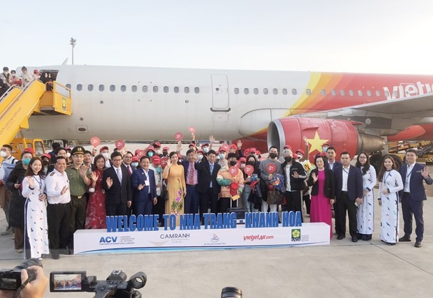 庆和省接待首批中国游客。