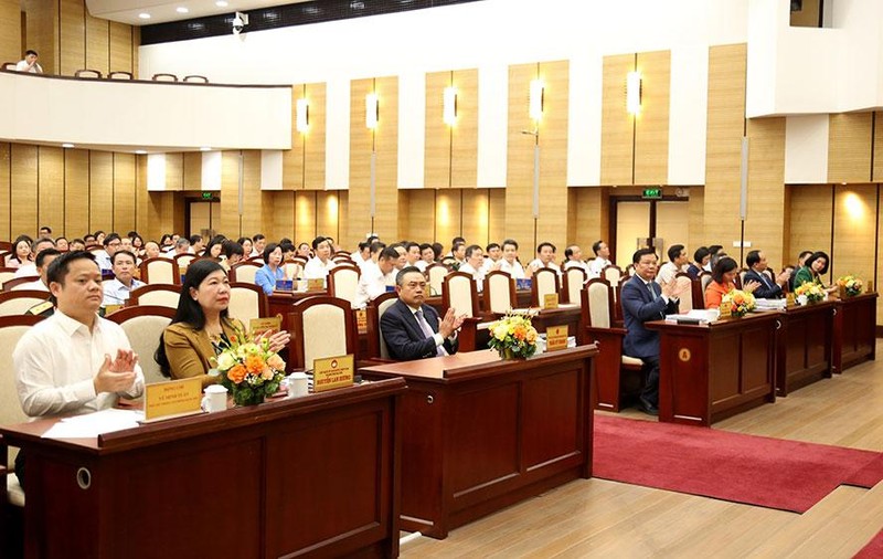 与会代表。（图片来源：thanhtri.hanoi.gov.vn）