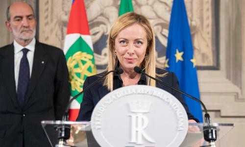 意大利新任政府总理焦尔吉娅·梅洛尼。