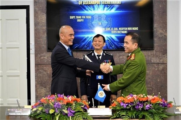 阮友玉上校代表越南警察力量担任ASEANAPOL计划和项目主任一职。（图片来源：越通社）