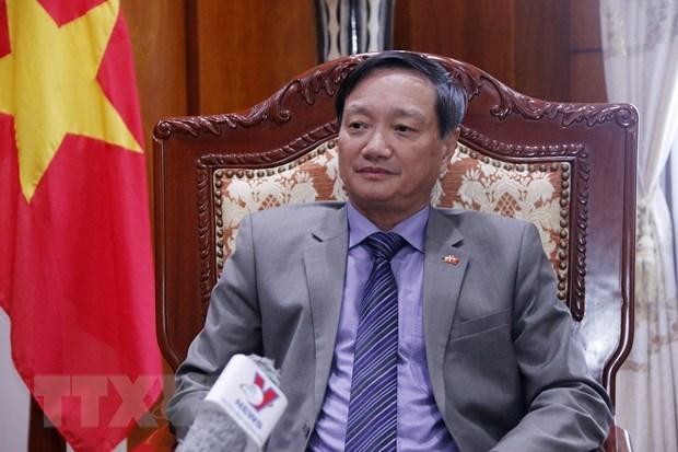 越南驻老挝大使阮柏雄。（图片来源：越通社）