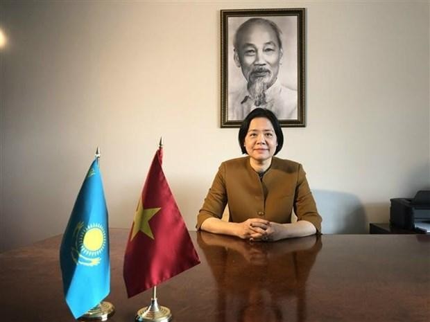 越南驻哈萨克斯坦大使范泰如梅。（图片来源：越通社）