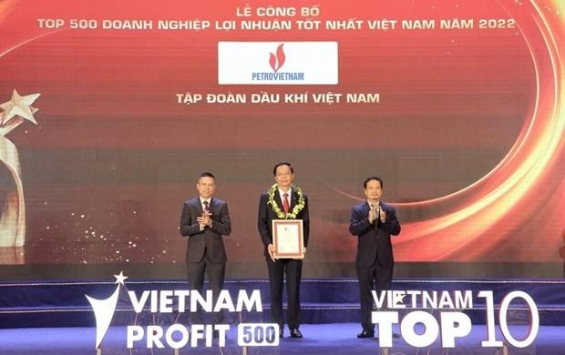 PVN蝉联越南最盈利企业500强榜首。