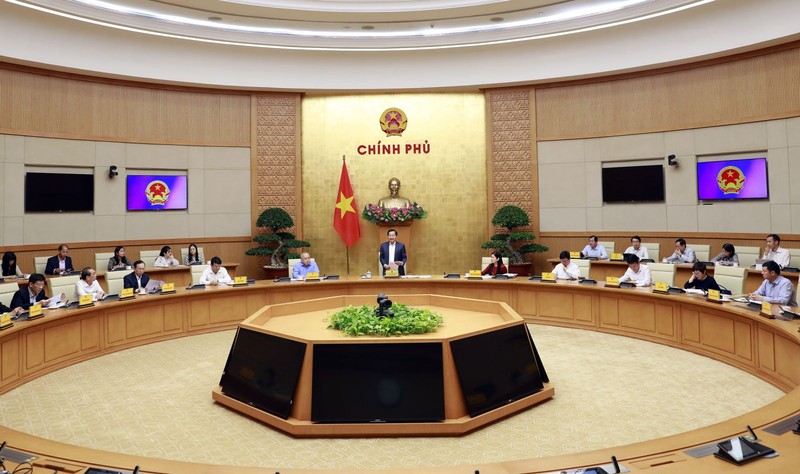 越南政府副总理黎明慨在会上发表讲话。（图片来源：VGP）
