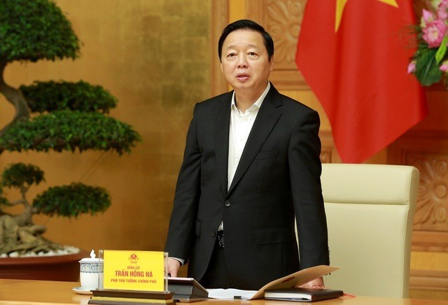 陈红河副总理在会上发表讲话。（图片来源：VGP）