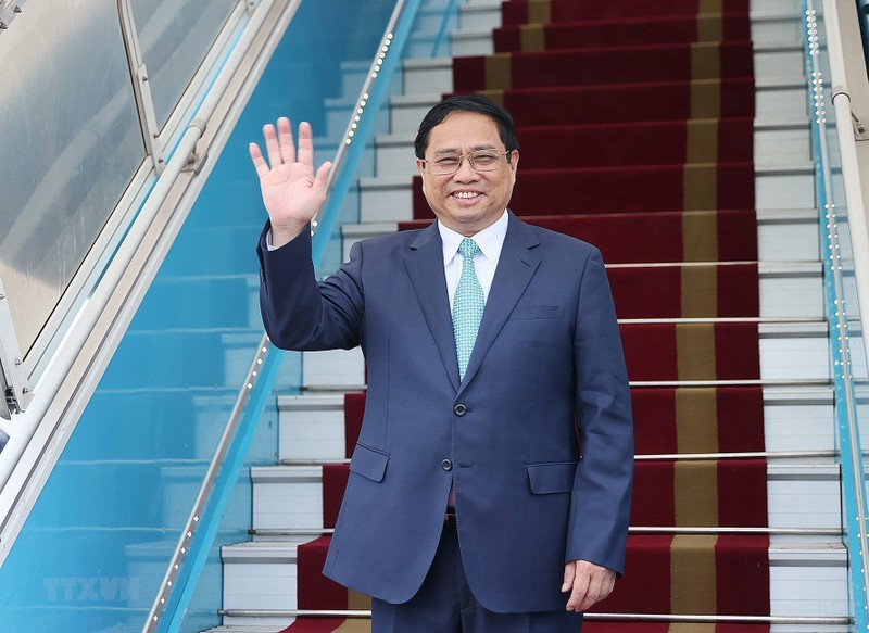 越南政府总理范明正于10月18日至20日出席东南亚国家联盟与海湾阿拉伯国家合作委员会峰会并访问沙特阿拉伯王国。（图片来源：越通社）