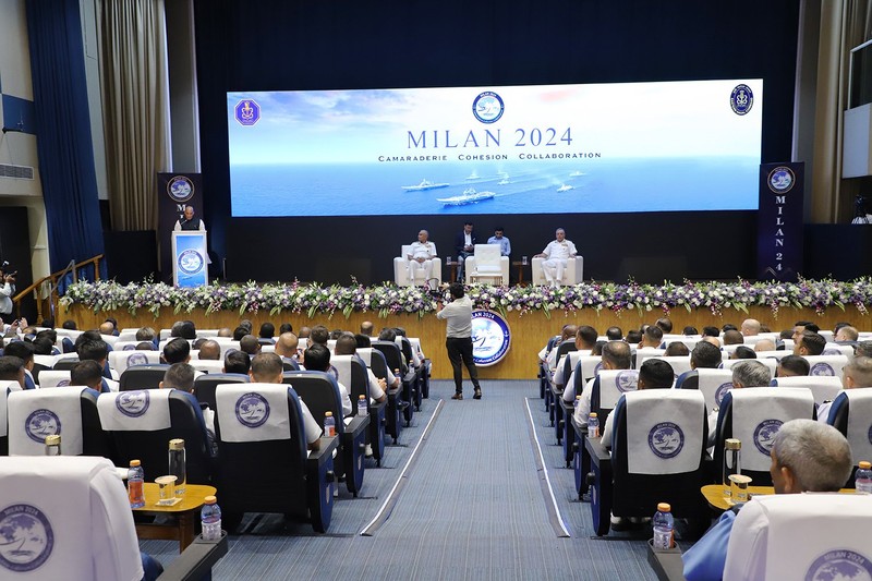 “米兰-2024”多国海军演习在维沙卡帕特南市开幕。