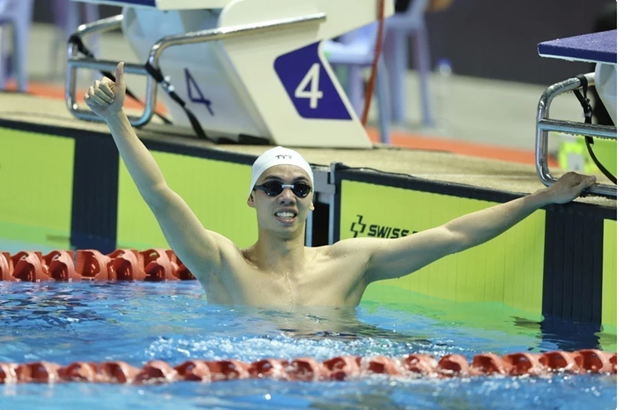 越南游泳运动员阮辉煌。