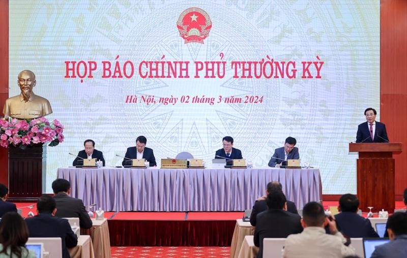 越南政府例行记者会。