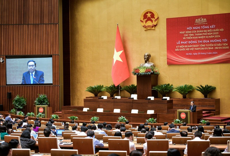 纪念越南国会首次大选80周年竞赛启动仪式。（图片来源：quochoi.vn）