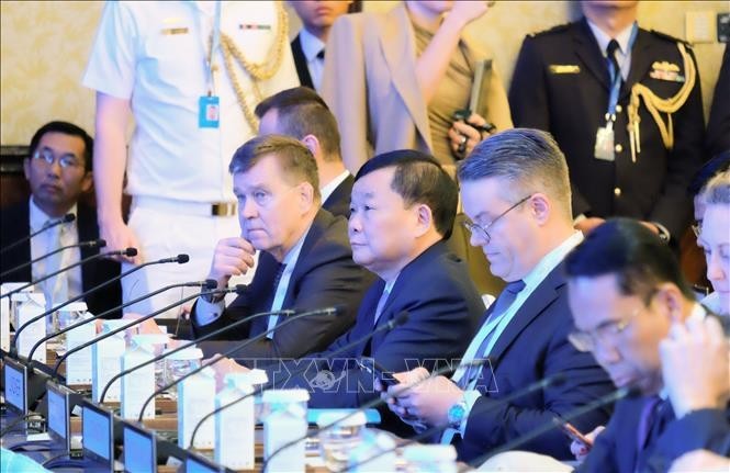 越南国防部代表团出席香格里拉对话会。（图片来源：越通社）