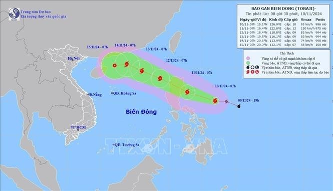 第8号台风的路径。