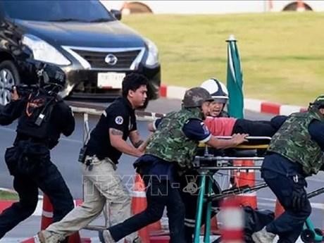 10月6日，泰国东北部农磨兰普府一所保育中心发生枪击事件，导致多人死亡。（图片来源：newsdrum/越通社）
