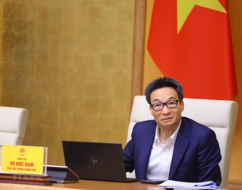越南政府副总理武德儋出席会议。（图片来源：越通社）