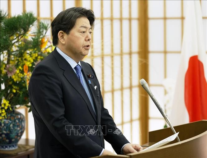 日本外务大臣林芳正。（图片来源：越通社）