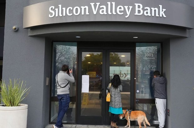 3月10日，位于加利福尼亚州圣克拉拉的硅谷银行总部。（图片来源：纽约时报）