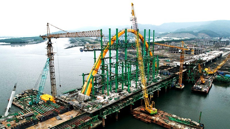 绿门桥项目即将完工。